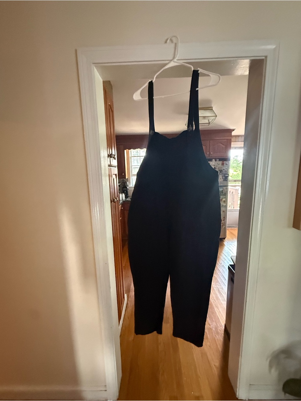 Women's Black Utility Overalls Jumpsuit